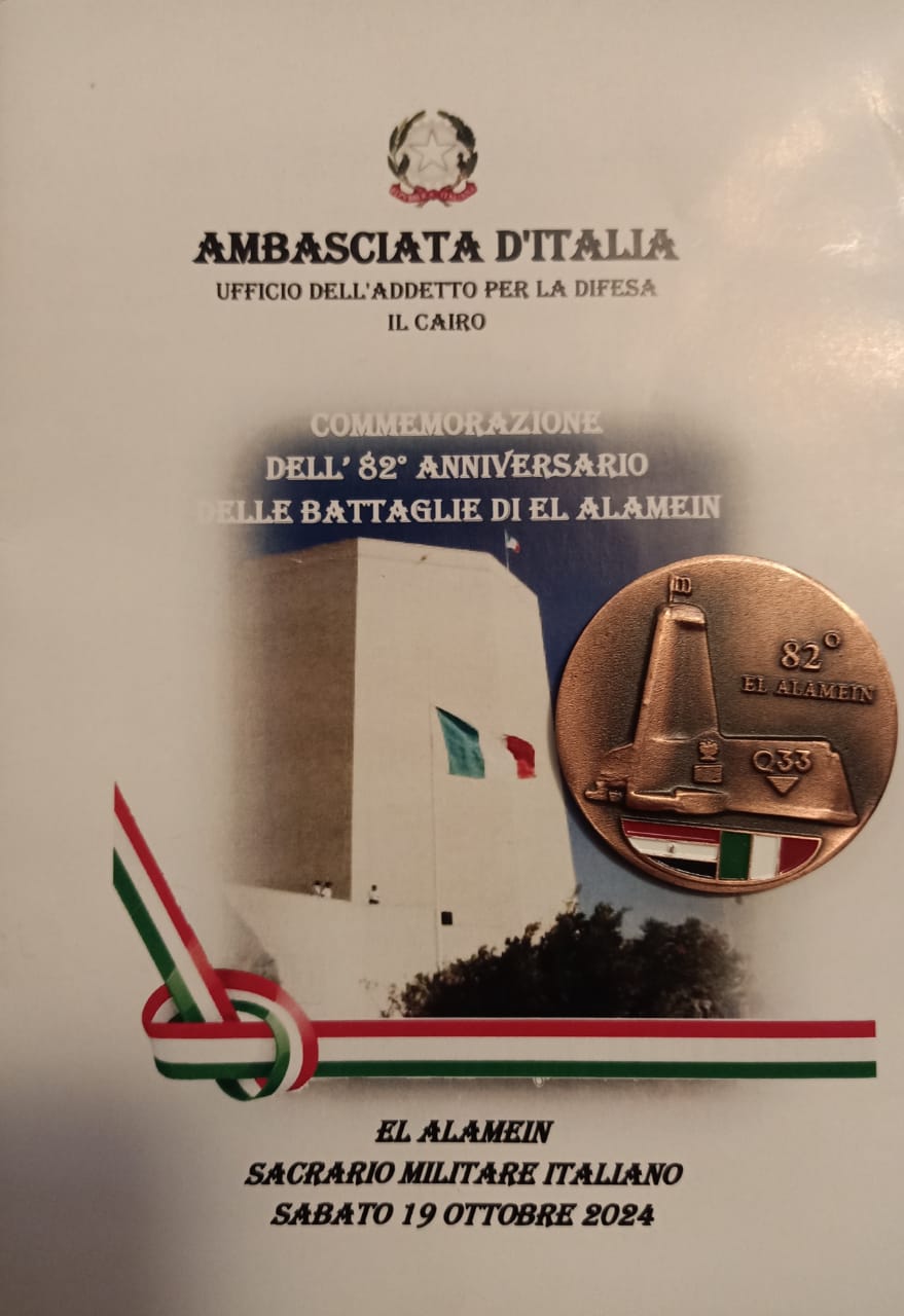 Annuale Commemorazione Al Sacrario Italiano Di  El Alamein